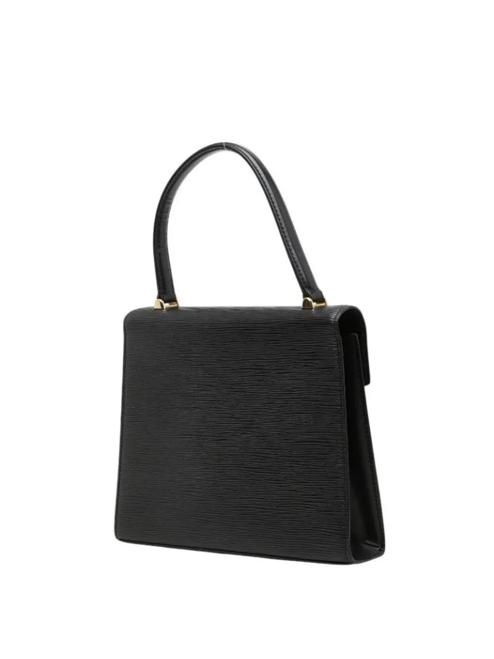 Louis Vuitton Epi Malesherbes Handbag Noir Black Leather